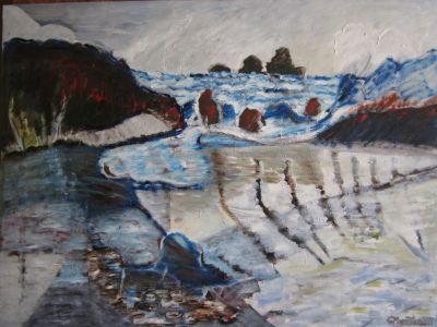 Gitas Markutis paveikslas  „Prieš išplaukiant” paveikslo kaina 340 Eur.