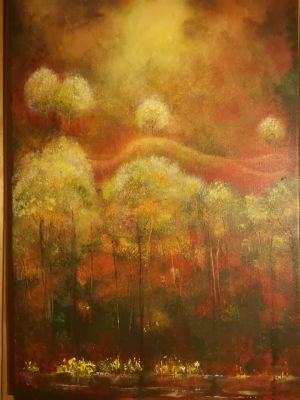 Diana Maldeikytė-Behm painting "Dream" picture format 60X40 cm Painting price 300 Eur.