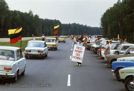 Romualdas Požerskis. Fotografija. Baltijos kelias. 1989-08-23