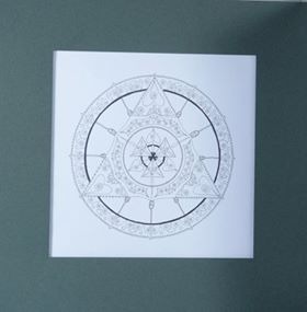 Eglė Kalibataitė picture from cycle “Mandala“, 25x25 cm, 68 Eur.