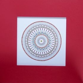 Eglė Kalibataitė picture from cycle “Mandala“, picture dimensions 40X40 cm. Picture price 90 Eur.
