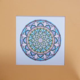 Eglė Kalibataitė picture from cycle “Mandala“, picture dimensions 40X40 cm. Picture price 95 Eur. 