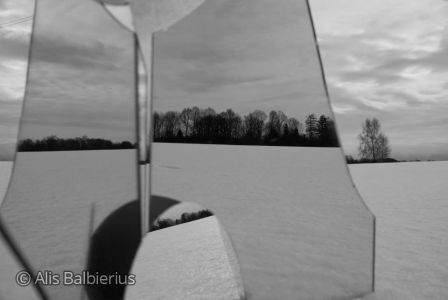 Photography from the serie "snow and mirror" 2009 