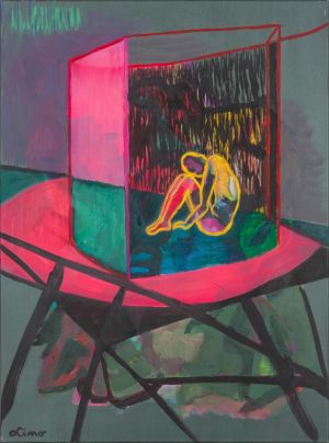 Lina Morkūnaitė-Vilkelienė “Isolation II”, 2016. 81X60 cm. Canvas, acrylic, oil.