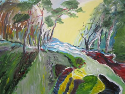 Gitas Markutis “ Seaside landscape“ canvas, oil, price 300 Eur.
