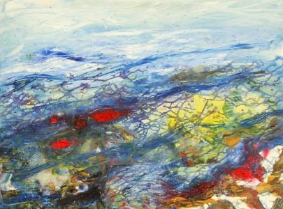 Kristina Čivilytė.  “Under water” (60x80, oil, canvas, 2016). Price 400 Eur.